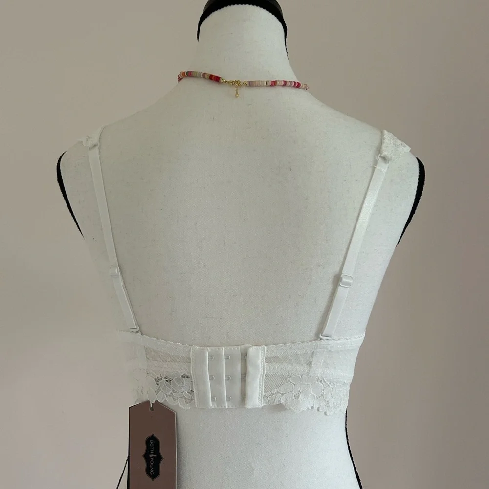 NEW Seamless White Lace Sculpting Bra - Picture 7 of 10